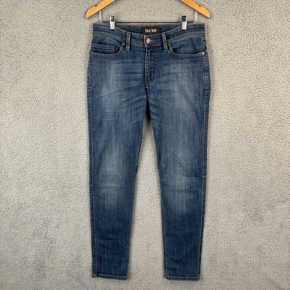 Duer DU/ER Jeans Mens 30x34 Blue L2X Slim Fit Performance Denim Stretch